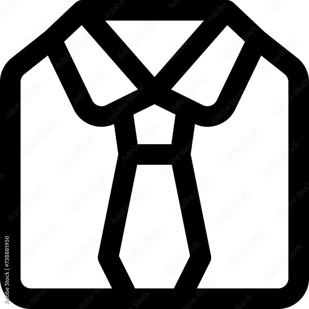 uniform icon. vector line icon for your website, mobile, presentation, and logo design. uniform icon. vector line icon for your website, mobile, presentation, and logo design.