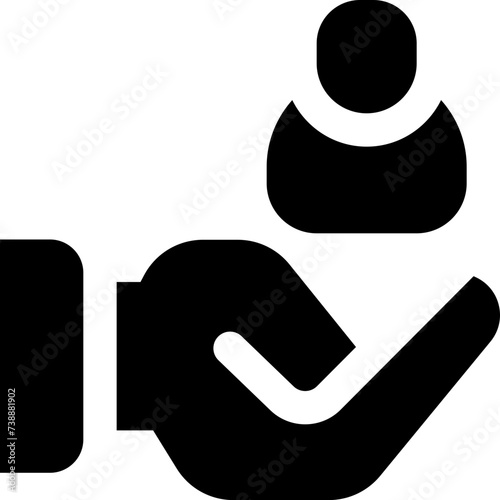 best employee icon. vector glyph icon for your website, mobile, presentation, and logo design.