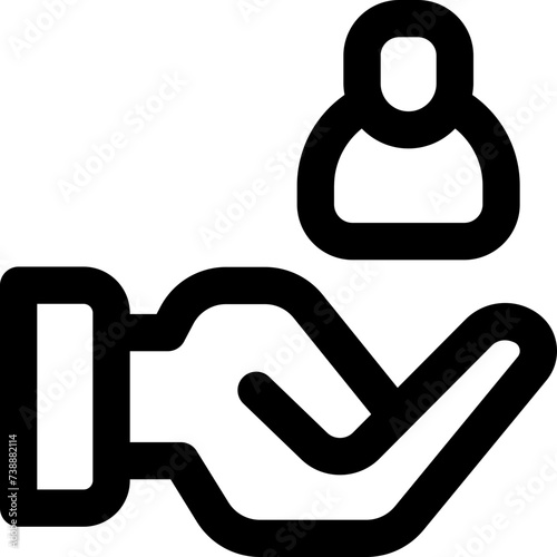 best employee icon. vector line icon for your website, mobile, presentation, and logo design.