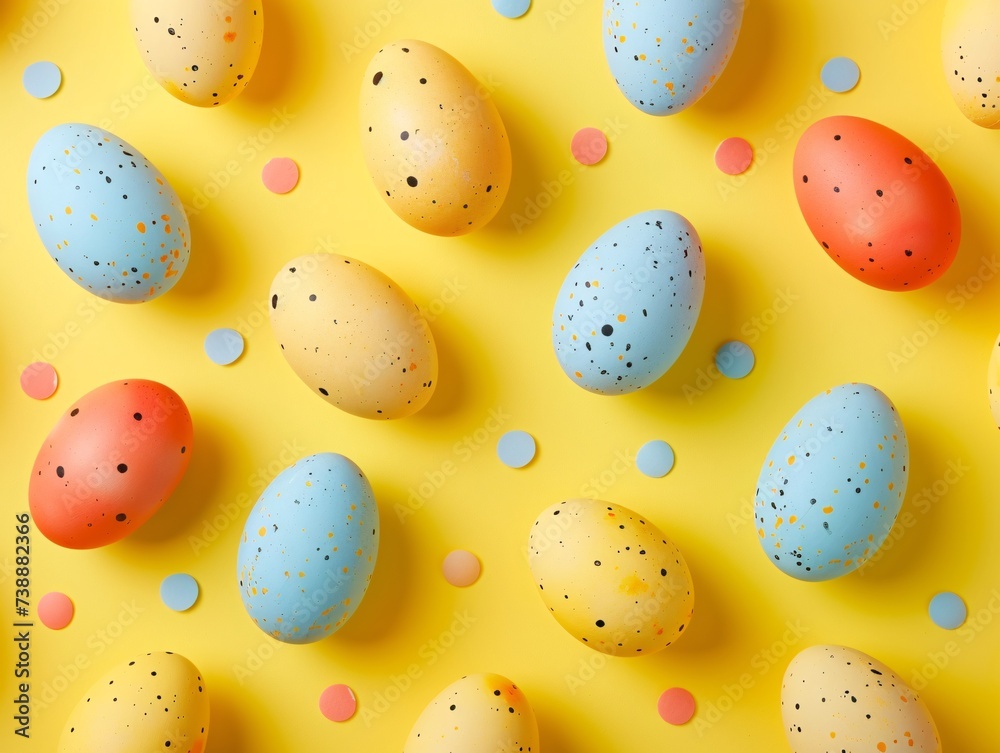 a group of colorful eggs