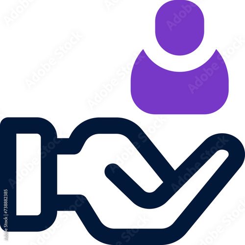 best employee icon. vector dual tone icon for your website, mobile, presentation, and logo design.