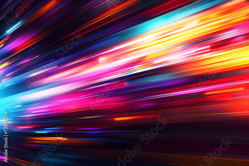 Geschwindigkeit der Zukunft: Futuristische Lightspeed-Illustration für dynamische Designs