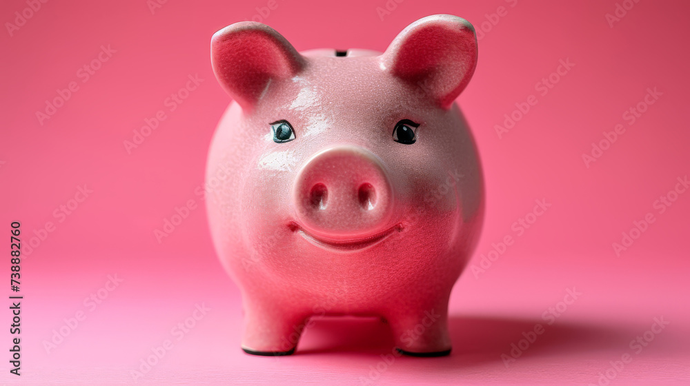 Financially healthy piggy bank