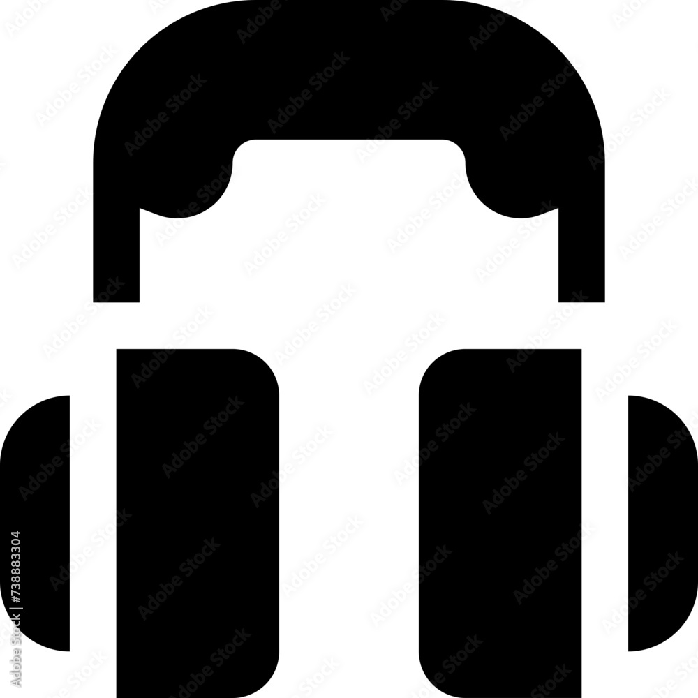 headphone icon. vector glyph icon for your website, mobile, presentation, and logo design. headphone icon. vector glyph icon for your website, mobile, presentation, and logo design.