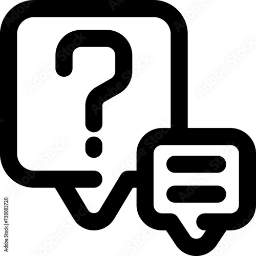 question icon. vector line icon for your website, mobile, presentation, and logo design.