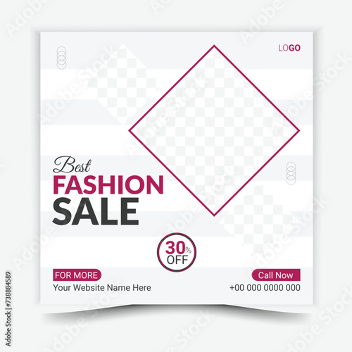 Fashion Social Media Post Template Design