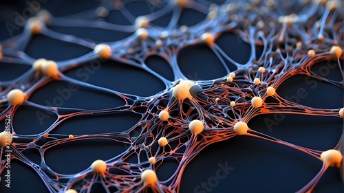 An illustration of a neural network's macrostructure in the human nervous system
