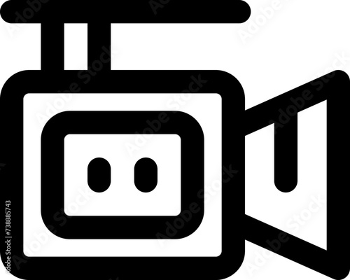video camera icon. vector line icon for your website, mobile, presentation, and logo design.