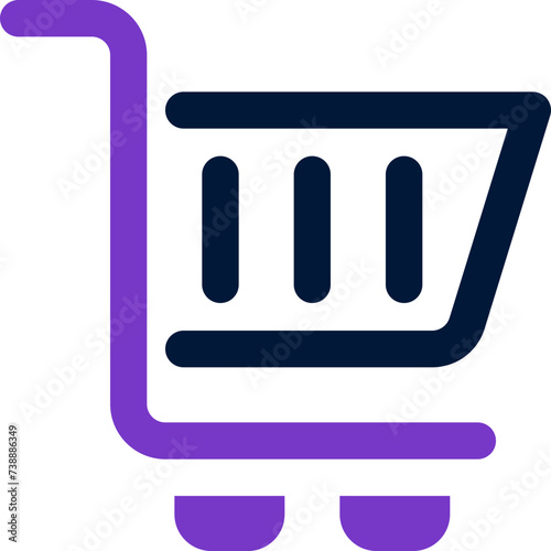 sopping cart icon. vector dual tone icon for your website, mobile, presentation, and logo design.