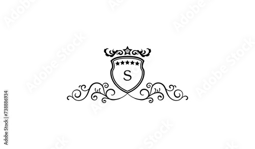 Luxury Crown Shaped Alphabetical Logo