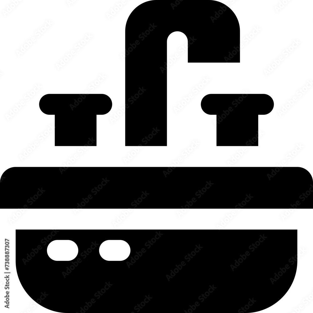 sink icon. vector glyph icon for your website, mobile, presentation, and logo design. sink icon. vector glyph icon for your website, mobile, presentation, and logo design.