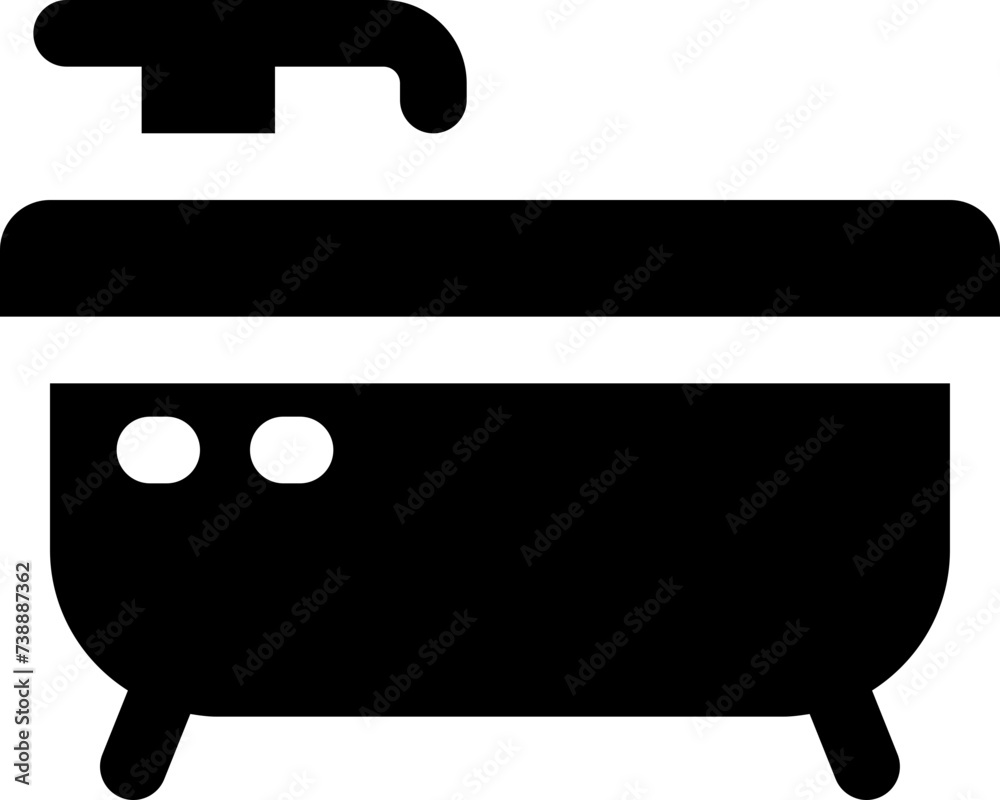 bathtub icon. vector glyph icon for your website, mobile, presentation, and logo design. bathtub icon. vector glyph icon for your website, mobile, presentation, and logo design.