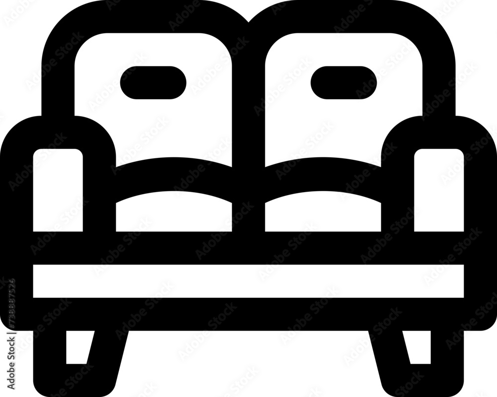 sofa icon. vector line icon for your website, mobile, presentation, and logo design.