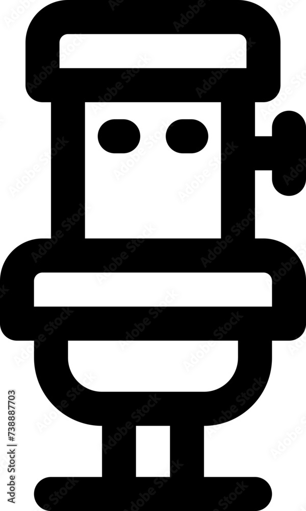 toilet icon. vector line icon for your website, mobile, presentation, and logo design. toilet icon. vector line icon for your website, mobile, presentation, and logo design.