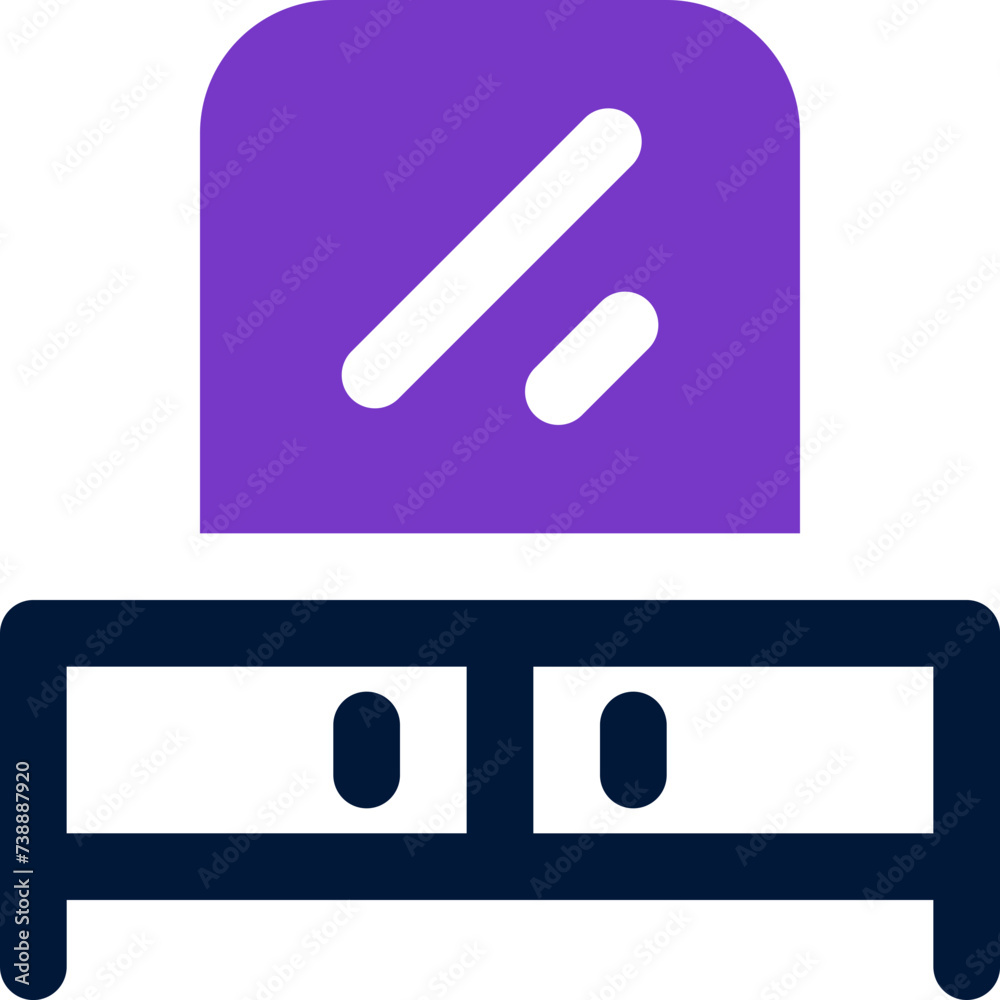 dressing table icon. vector dual tone icon for your website, mobile, presentation, and logo design. dressing table icon. vector dual tone icon for your website, mobile, presentation, and logo design.