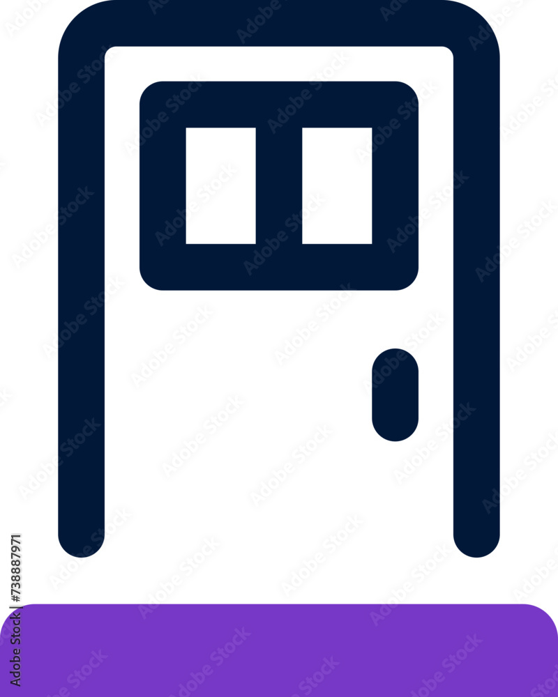door icon. vector dual tone icon for your website, mobile, presentation, and logo design. door icon. vector dual tone icon for your website, mobile, presentation, and logo design.