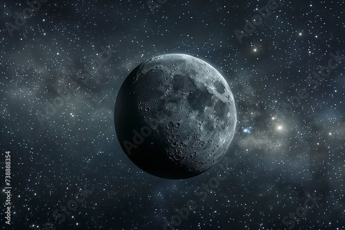 Moon in space