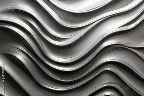 silver leather wave abstract background for design