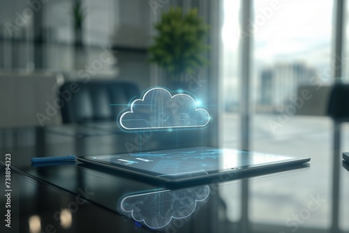 Cloud Computing Concept on Tablet