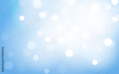 Sky blue bokeh soft light abstract background, Vector eps 10 illustration bokeh particles, Background decoration