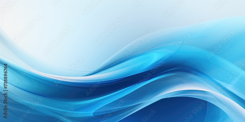 Fototapeta premium Blue abstract wave background