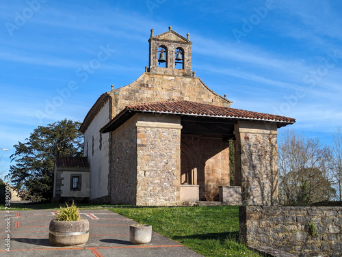 Santa Maria de Narzana church, XII century, Sariego, Spain photo