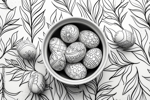 Easter eggs in a bowl