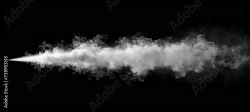 Ethereal white smoke on black backdrop for creative design projects and artistic concepts.