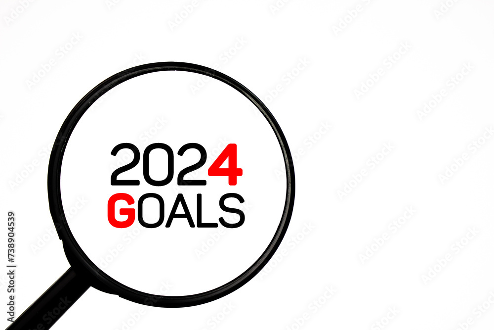 2024 GOALS text, motivation inscription. 2024, personal goals the year. 2024 GOALS text, motivation inscription. 2024, personal goals the year.