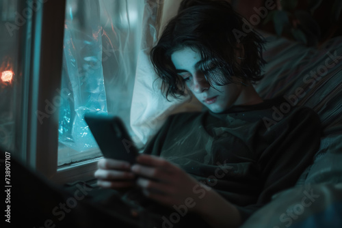 Moody Teen Ignoring Ghost Outside Bunker Basement Window