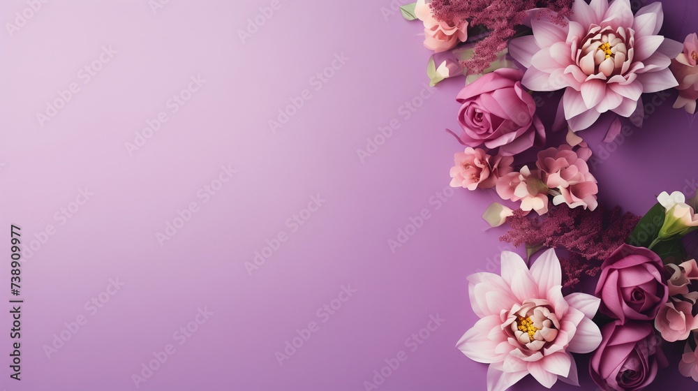 Beautiful Bouquet Background, Bunch of Flowers.