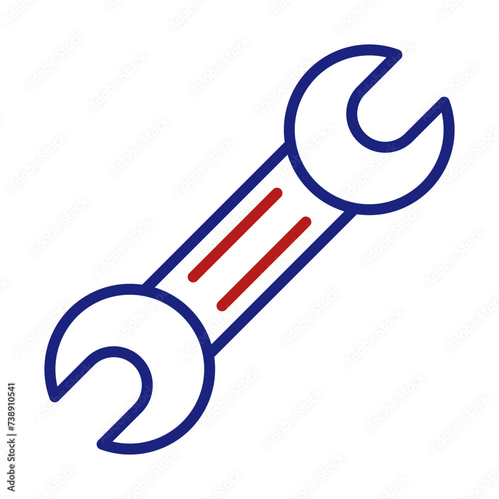 Wrench Line Two Color Wrench Line Two Color