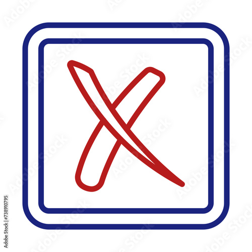 Cross Line Two Color