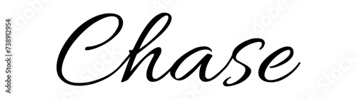 Chase - black color - name written - ideal for websites,, presentations, greetings, banners, cards,, t-shirt, sweatshirt, prints, cricut, silhouette, sublimation	