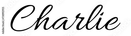 Charly - black color - name written - ideal for websites,, presentations, greetings, banners, cards,, t-shirt, sweatshirt, prints, cricut, silhouette, sublimation	