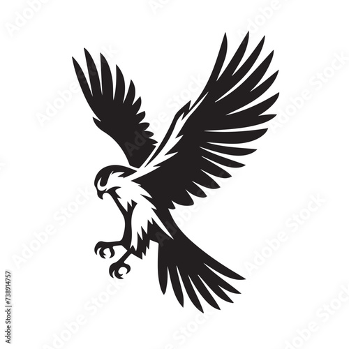 Falcon Silhouette vector illustration