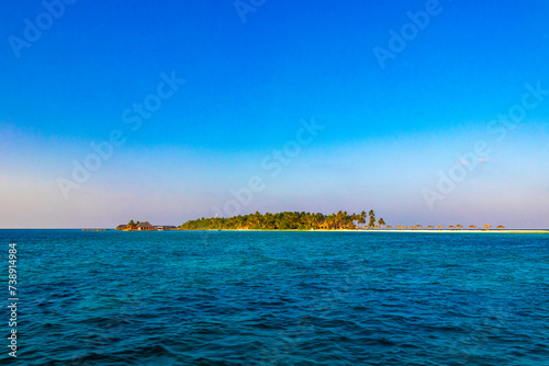 Natural tropical turquoise sandbank islands Madivaru Finolhu Rasdhoo Atoll Maldives. photo