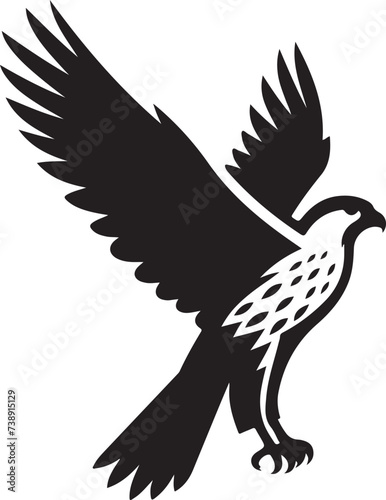 Falcon Silhouette vector illustration