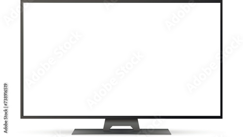 Smart tv mockup. Blank television screen.