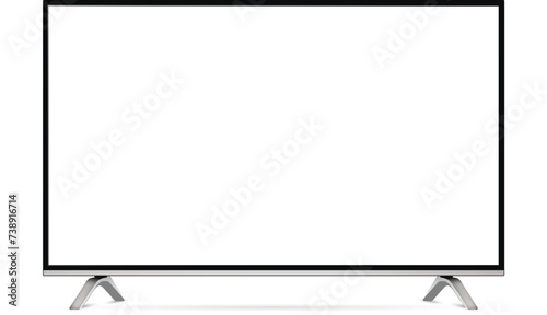 Realistic smart tv screen mockup