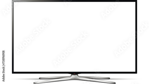 Modern smart tv flat screen photo