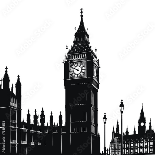 Silueta del Big Ben
