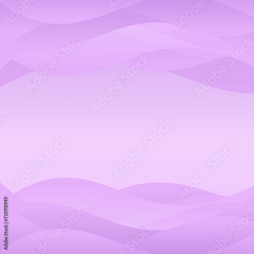 Abstract Purple background with purple and violet gradients.Smooth wavy lines in pastel colors. Vector illustration. 