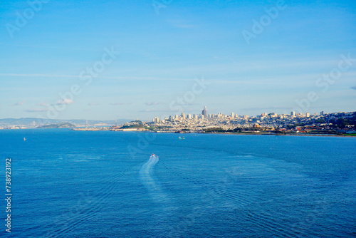 The landscape of San Francisco Bay in California	