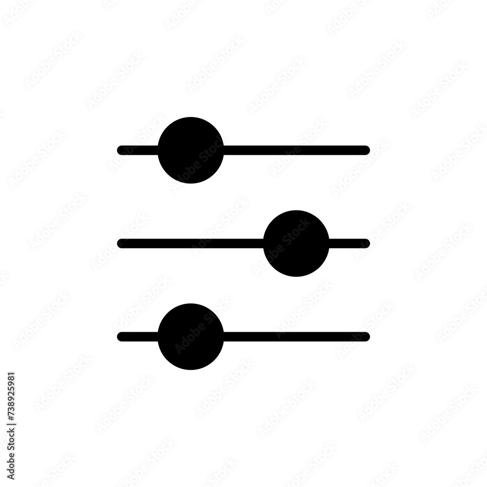 Slider icon, settings, control panel, setting, equalizer, edit tools, equalizer control, adjustment Slider icon, settings, control panel, setting, equalizer, edit tools, equalizer control, adjustment