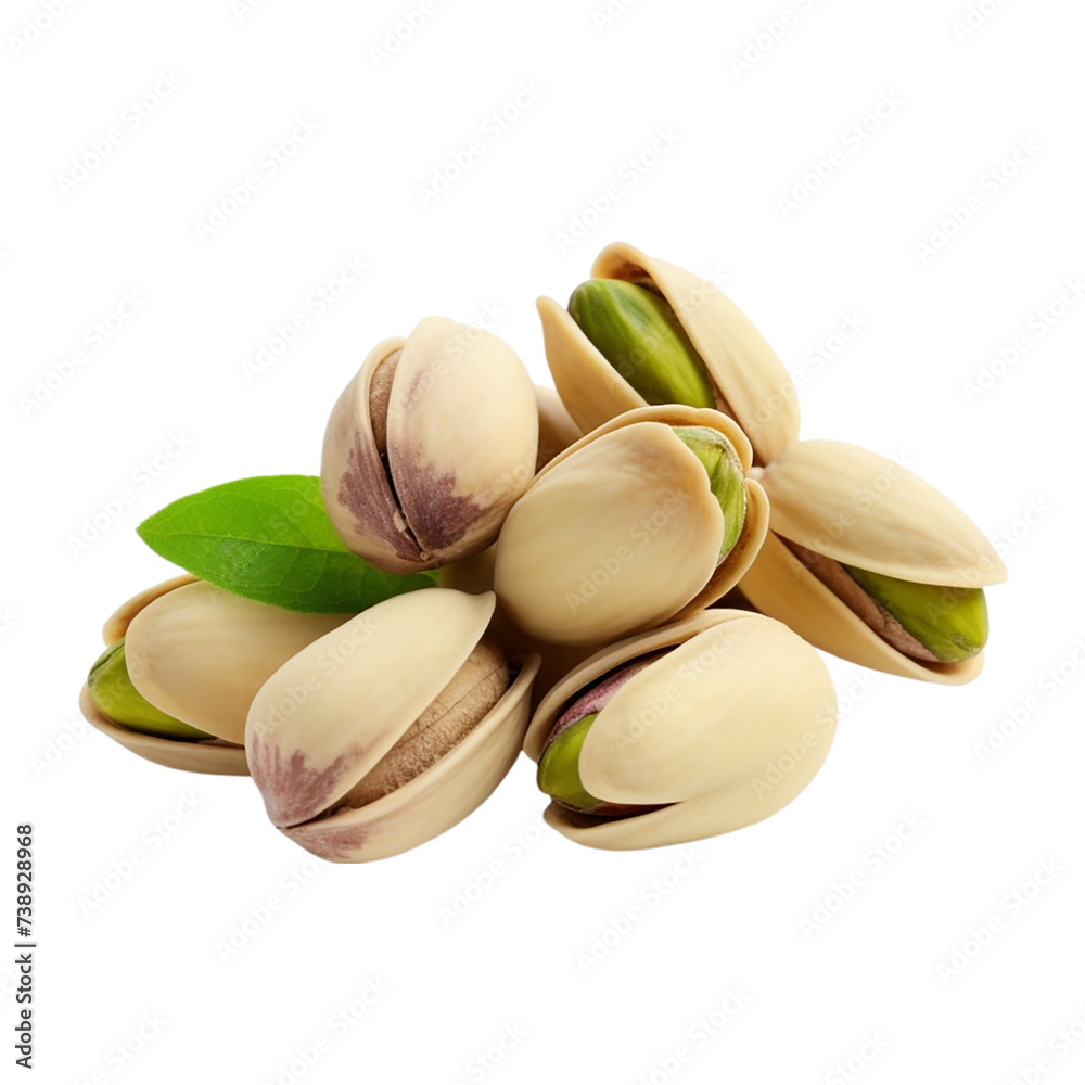 Pistachios nuts isolated on a transparent background Pistachios nuts isolated on a transparent background