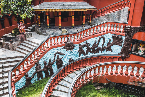 Foto views of Gupteshwor Mahadev Temple in pokhara, nepal