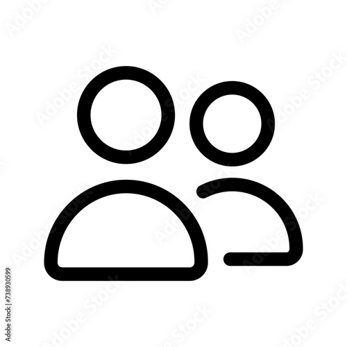 Users icon, people, group, team, user, about us, members, who we are, staff, participant, roles, end user, three people, men