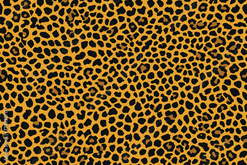 Leopard skin, Seamless animal pattern for design photo