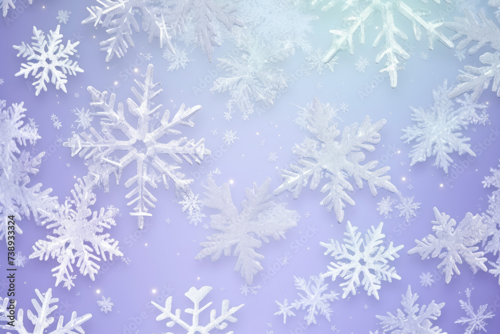 Snowflake background. Christmas. Generative AI. Snowflake background. Christmas. Generative AI.
